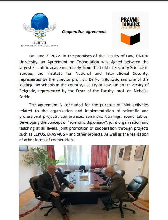 Cooperation agreement